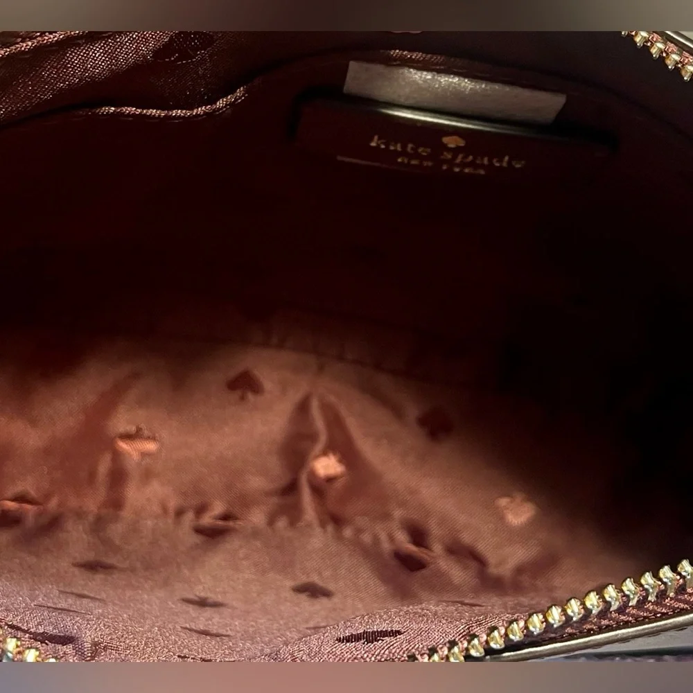 Hostess Pick 💥 Kate Spade Burgundy and Pink Glitter Crossbody Bag New with Tags.